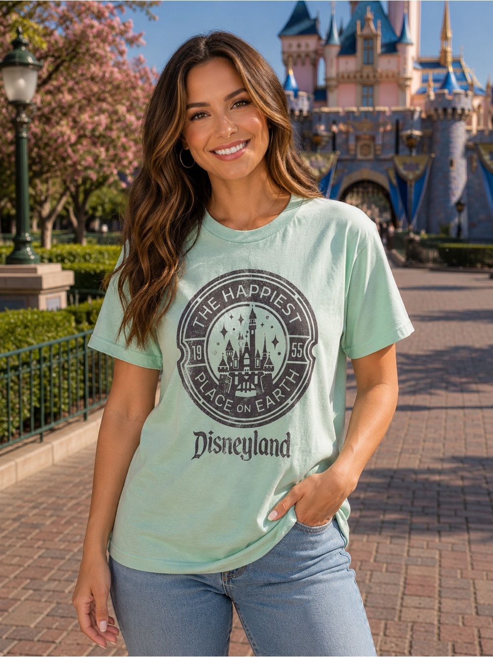 Disneyland The Happiest Place On Earth T-Shirt Adult Small NWOT